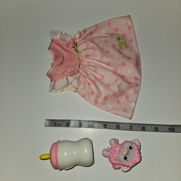 Luva Bella Baby Doll Accessory Lot Pink Dress Bottle Sheep Toy Lot Replacements - Picture 12 of 12